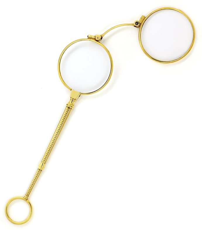 Foto 3 - Antike Stilbrille Longion Lorgnon 14K Gelbgold, Q2181