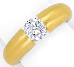 Foto 1 - Diamant-Spann Ring 1,04 ct Brillant massiv 18K Gelbgold, R1376